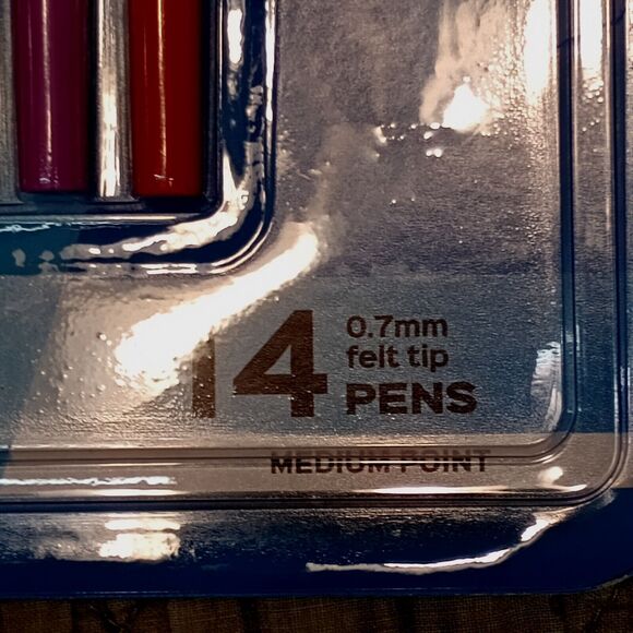 Paper Mate 14pcs Felt Tip Pens 0.7 mm Smear Fade Resistant Wont Bleed - Picture 5 of 6